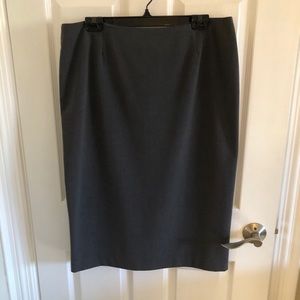 Margaret M Grey Pencil Skirt